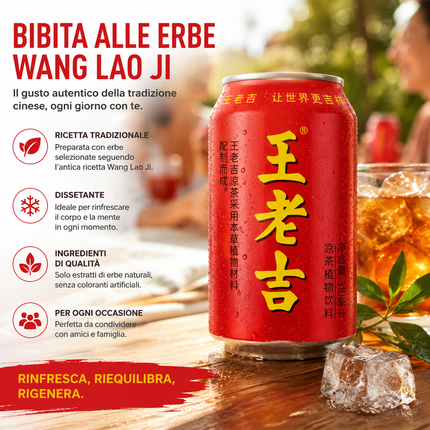 Wang Lao Ji Herbal Tea 310ml | Tè alle Erbe Classico Cinese