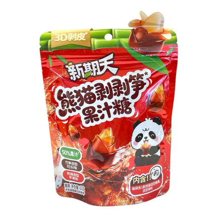 Xinqitian Panda Bamboo Shoot Jelly – Caramelle Gelée al Succo di Frutta 62 g