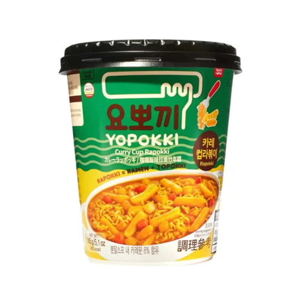 Yopokki Curry Cup Rapokki 145 g – Rapokki Coreano al Curry con Tteok e Ramen