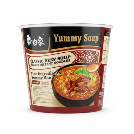 Yummy Soup Classic Beef Soup – Noodles Istantanei al Gusto Manzo 105g