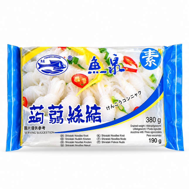 Fish Well 品牌魔芋结面 – 魔芋结面 380克