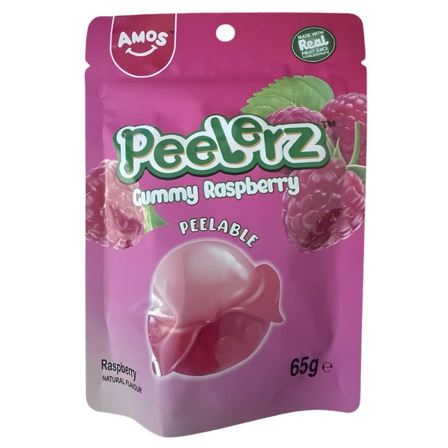 Amos Peelerz Caramelle Gommose Pelabili Lampone 65 g