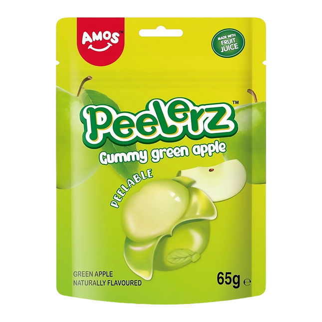 Amos Peelerz Caramelle Gommose Pelabili Mela Verde 65 g