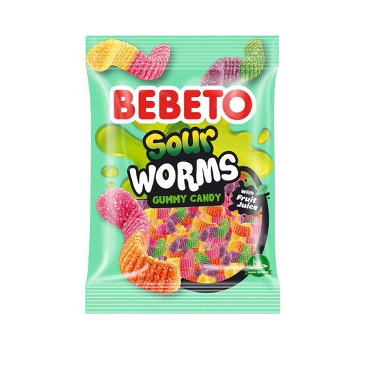 Bebeto Sour Worms – Vermi Gommosi Acidi 80 g