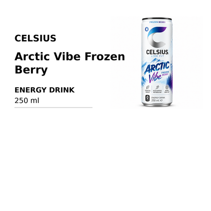 CELSIUS Arctic Vibe Frozen Berry 250 ml - 规格信息