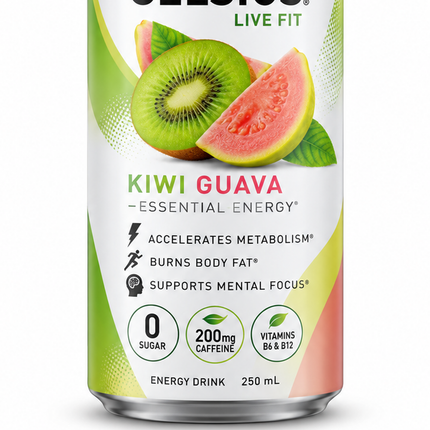 CELSIUS Kiwi Guava 250 ml - 口味特写