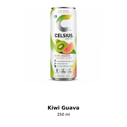 CELSIUS Kiwi Guava 250 ml - 展示图