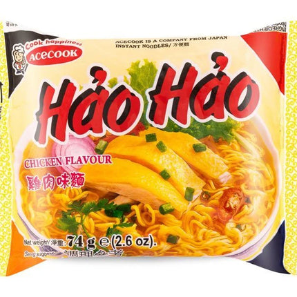 Acecook Hảo Hảo Chicken Flavour – Noodles Istantanei al Pollo 74 g