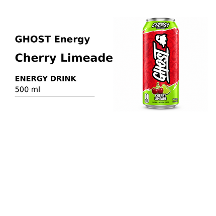 GHOST Energy Cherry Limeade Zero Sugar 500 ml - 规格信息