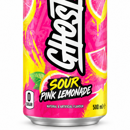 GHOST Energy Sour Pink Lemonade Zero Sugar 500 ml - dettaglio gusto