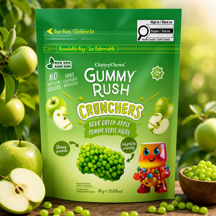 Crunchers Mela Verde Sour 80 g