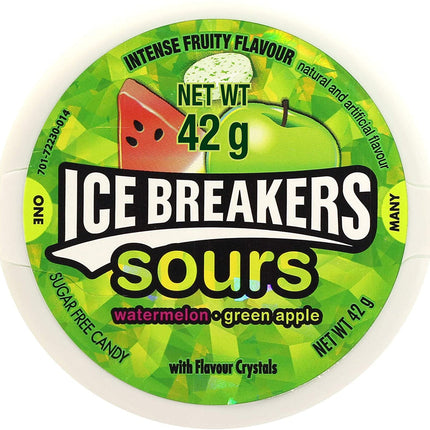 Ice Breakers Sours – Caramelle Acide Anguria e Mela Verde 42 g
