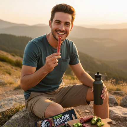 Indiana Salami Snack Jalapeño 18g – Mini Salamini Piccanti Proteici