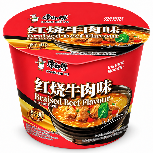 Master Kong – Noodles gusto manzo brasato in cup – 110 g