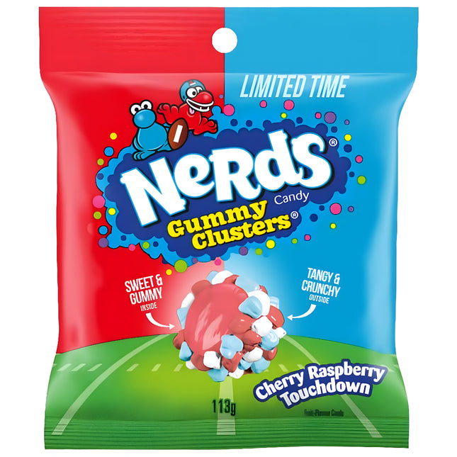 Nerds Gummy Clusters Cherry Raspberry Touchdown – Caramelle Gommose 113 g