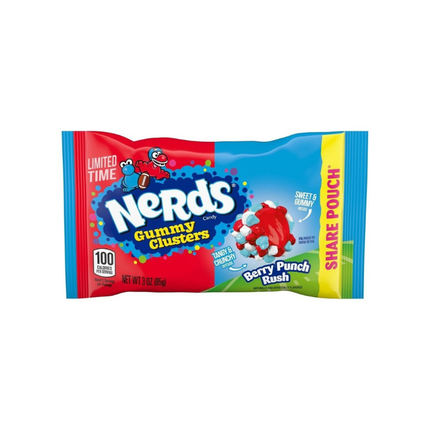 Nerds Gummy Clusters Berry Punch Rush Share Pouch 85g