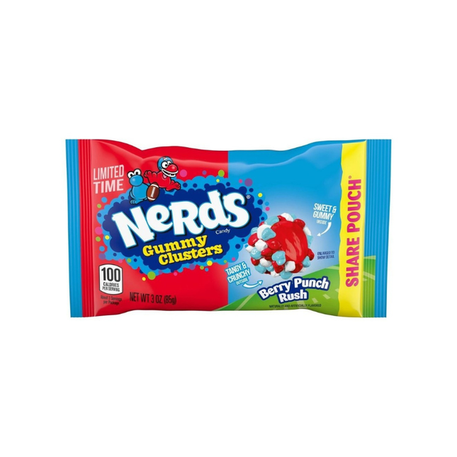 Nerds Gummy Clusters Berry Punch Rush Share Pouch 85g