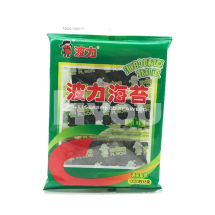 Snack di Alghe Condite Po-Li – Gusto Originale (12 Bustine)