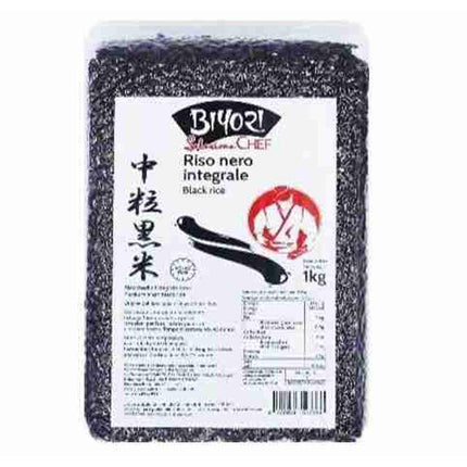 Biyori Riso Nero Integrale – 1kg | Riso Integrale a Chicco Medio – Ideale per Sushi, Insalate e Piatti Asiatici