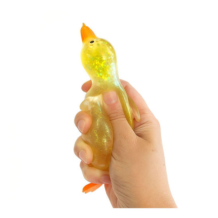 Keycraft Sparkly Squishy Duck – Weiches Anti-Stress-Sensorikspielzeug mit Glitzer